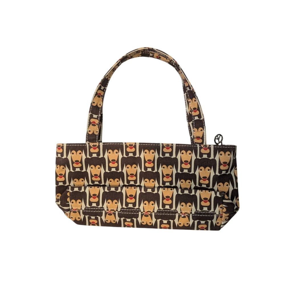 BUNGALOW 360 Small Canvas Happy Dog Purse - Picture 5 of 8